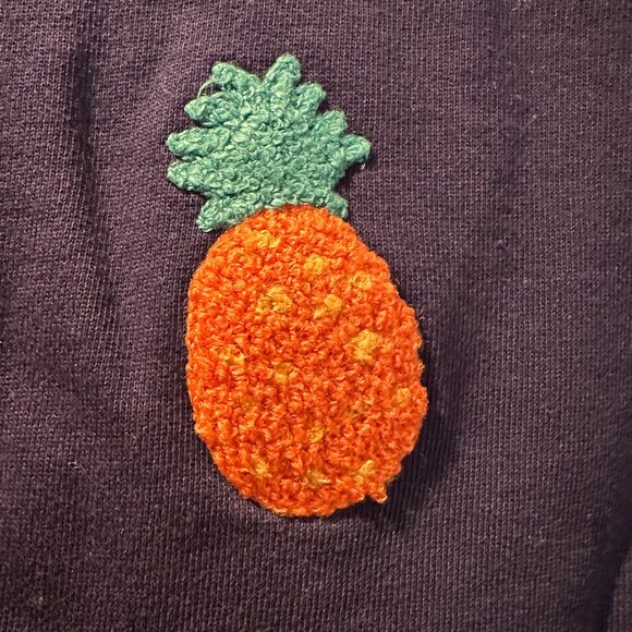 Boden Fruit Applique Cotton Sweatshirt - Picture 4 of 5
